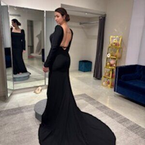Black Wedding Dress / CasaBlanca  LE111 / Sz 12 = Sz 8